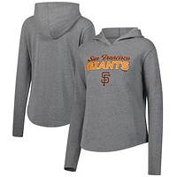 Women's Fanatics  Heather Gray San Francisco Giants Fleece Pullover Hoodie