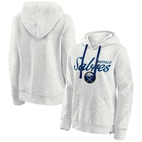 Women's Fanatics  Oatmeal Buffalo Sabres True Classics Quilted Pullover Hoodie