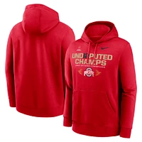 Men's Nike Scarlet Ohio State Buckeyes College Football Playoff 2024 National Champions UND12PUTED Pullover Hoodie