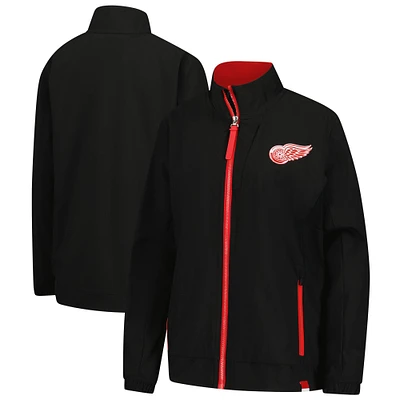 Women's Fanatics Black Detroit Red Wings Authentic Pro Rink Coaches Full-Zip Jacket