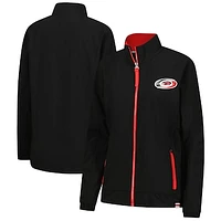 Women's Fanatics  Black Carolina Hurricanes Authentic Pro Full-Zip Coaches Jacket