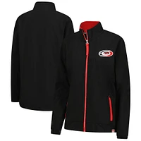 Women's Fanatics  Black Carolina Hurricanes Authentic Pro Full-Zip Coaches Jacket