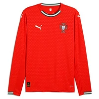 Men's Puma  Red Portugal National Team 2025 Home Replica Long Sleeve Jersey