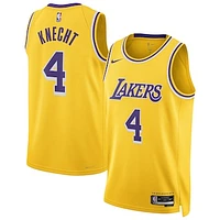 Unisex Nike Dalton Knecht Gold Los Angeles Lakers Swingman Jersey