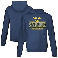 Men's Levelwear White Sweden 2025 4 Nations Face-Off Relay Pullover Hoodie