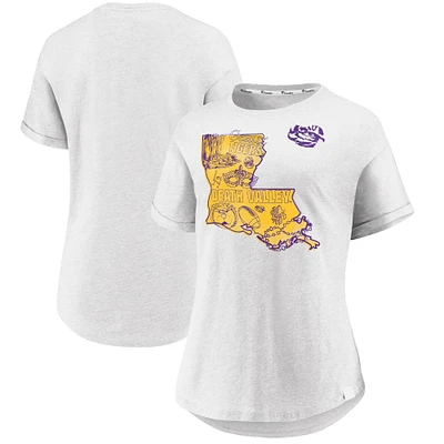Women's Fanatics  White LSU Tigers True Classics Hometown T-Shirt