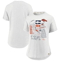 Women's Fanatics  White Denver Broncos True Classics Hometown T-Shirt