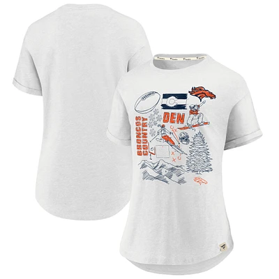 Women's Fanatics  White Denver Broncos True Classics Hometown T-Shirt