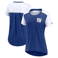Women's Nike  Royal New York Giants Performance Fashion T-Shirt