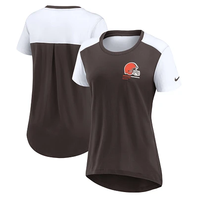 Women's Nike  Brown Cleveland Browns Performance Fashion T-Shirt