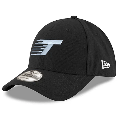 Unisex New Era Black Toronto Tempo Letter Logo 9FORTY Adjustable Hat