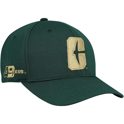 Men's Top of the World  Green Charlotte 49ers Reflex Hybrid Tech Flex Hat