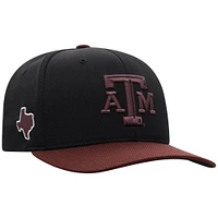 Men's Top of the World  Black Texas A&M Aggies Reflex Fitted Hat