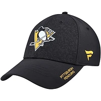 Men's Fanatics  Black Pittsburgh Penguins Authentic Pro Rink Stretch Fit Hat