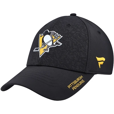 Men's Fanatics  Black Pittsburgh Penguins Authentic Pro Rink Stretch Fit Hat