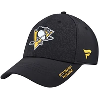 Men's Fanatics  Black Pittsburgh Penguins Authentic Pro Rink Stretch Fit Hat