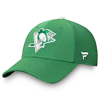 Men's Fanatics Kelly Green Pittsburgh Penguins Authentic Pro St. Patrick's Day Flex Hat