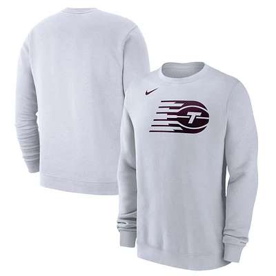 Men's Nike White Toronto Tempo Club Fleece Pullover Sweatshirt