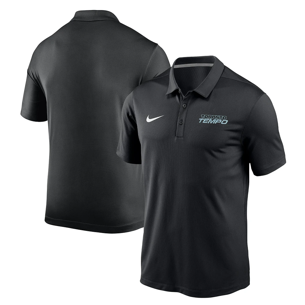 Men's Nike Black Toronto Tempo Varsity Polo