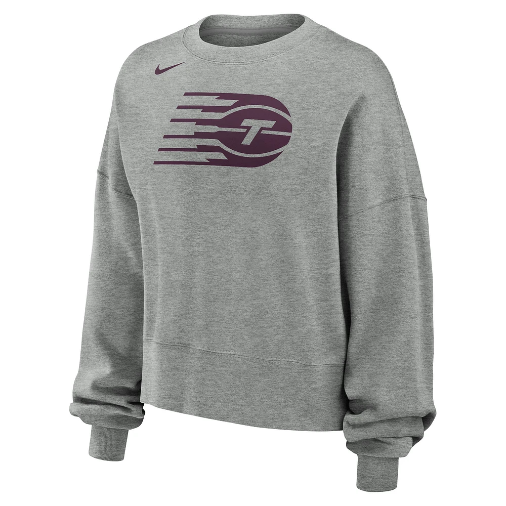 Women's Nike Heather Charcoal Toronto Tempo Phoenix Fleece Pullover Sweatshirt