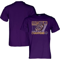 Unisex Blue 84 Purple ECU Pirates 2024 Military Bowl Champions T-Shirt