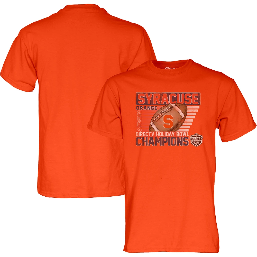 Unisex Blue 84 Orange Syracuse 2024 Holiday Bowl Champions T-Shirt