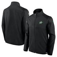 Men's Fanatics Black Dallas Stars Authentic Pro Rink Fleece Full-Zip Jacket