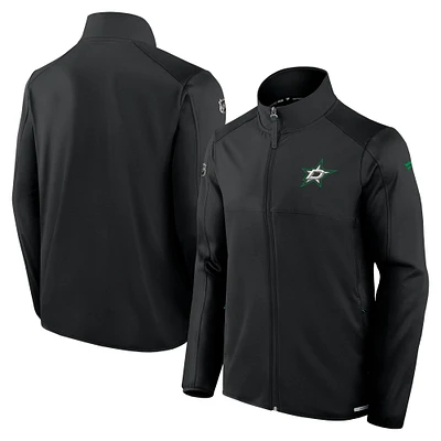Men's Fanatics Black Dallas Stars Authentic Pro Rink Fleece Full-Zip Jacket