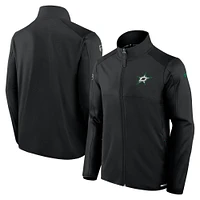 Men's Fanatics Black Dallas Stars Authentic Pro Rink Fleece Full-Zip Jacket