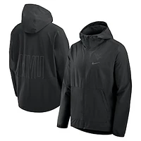 Men's Nike  Black West Virginia Mountaineers Performance Full-Zip Woven Jacket