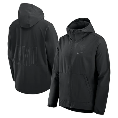 Men's Nike  Black West Virginia Mountaineers Performance Full-Zip Woven Jacket