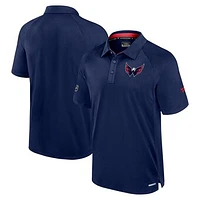 Men's Fanatics  Navy Washington Capitals Authentic Pro Rink Raglan Polo