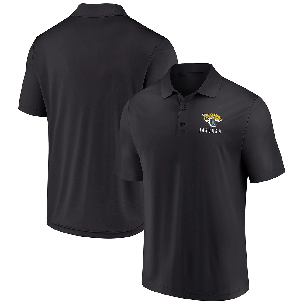 Men's Fanatics Black Jacksonville Jaguars Lockup Polo