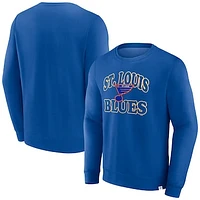 Men's Fanatics  Royal St. Louis Blues Fleece Pullover Sweatshirt