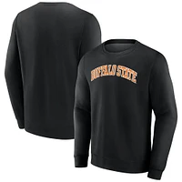 Men's Fanatics Black Buffalo State Bengals Short Name Pullover Sweatshirt