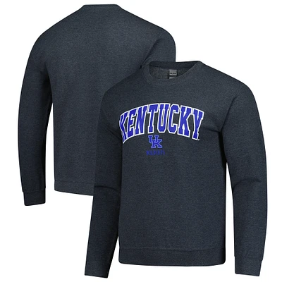 Men's Heather Charcoal Kentucky Wildcats Fleece Pullover Sweatshirt