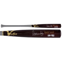 Aaron Judge New York Yankees Autographed Player-Issued Maroon/Gray Victus Bat from the 2024 MLB Season
