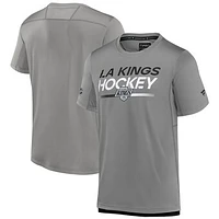 Men's Fanatics Gray Los Angeles Kings Authentic Pro Alternate Logo Tech T-Shirt