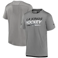 Men's Fanatics Gray Los Angeles Kings Authentic Pro Alternate Logo Tech T-Shirt