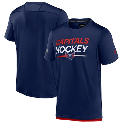 Men's Fanatics  Navy Washington Capitals Authentic Pro Tech T-Shirt