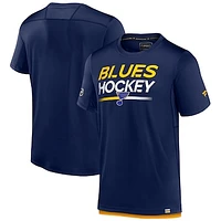 Men's Fanatics  Navy St. Louis Blues Authentic Pro Tech T-Shirt