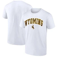 Men's White Wyoming Cowboys Basic Arch T-Shirt