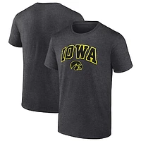 Men's Heather Charcoal Iowa Hawkeyes Basic Arch T-Shirt
