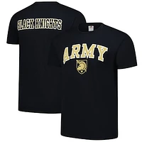 Men's Black Army Black Knights Stacked Mascot T-Shirt