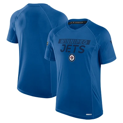 Men's Fanatics Blue Winnipeg Jets Authentic Pro Rink Tech T-Shirt