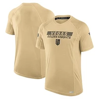 Men's Fanatics Gold Vegas Golden Knights Authentic Pro Rink Tech T-Shirt