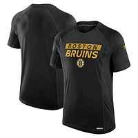 Men's Fanatics Black Boston Bruins Authentic Pro Rink Tech T-Shirt