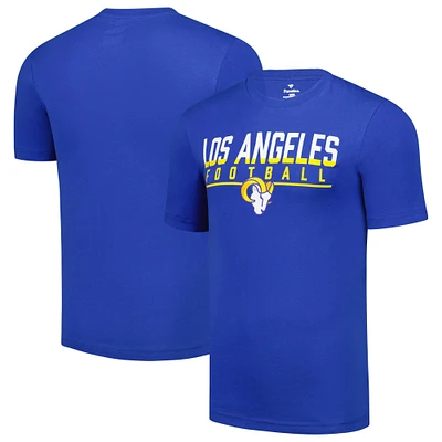 Men's Fanatics  Royal Los Angeles Rams Blocked T-Shirt