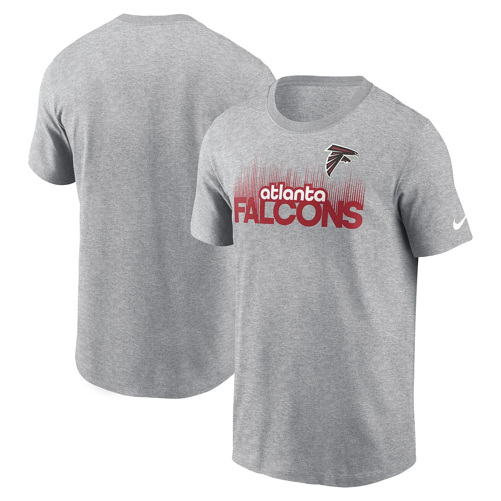 Men's Nike Heather Gray Atlanta Falcons Local Essential T-Shirt