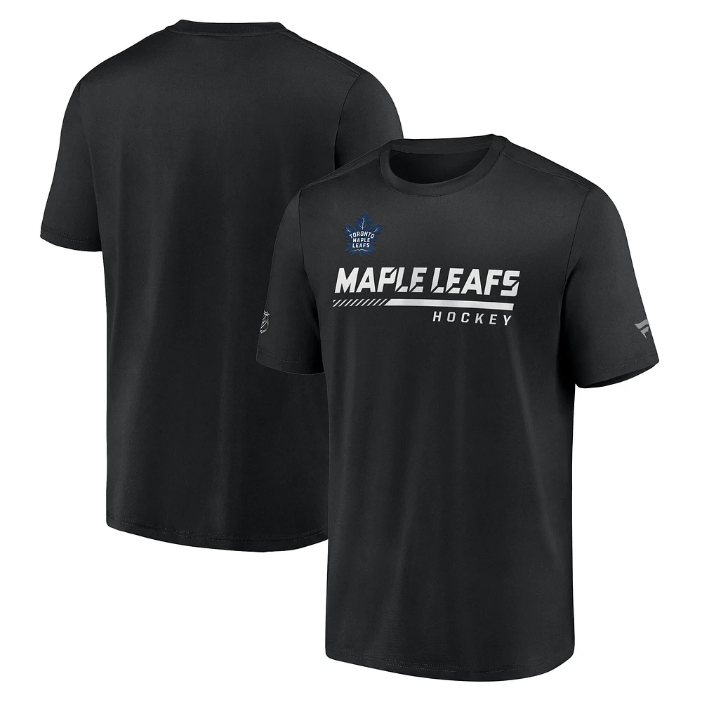 Men's Fanatics  Black Toronto Maple Leafs Alternate Logo T-Shirt